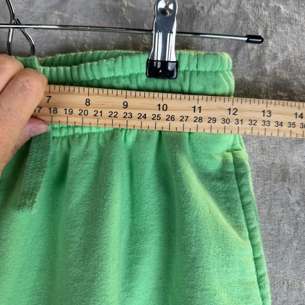 Champion‎ Womens XS Green Jogger Sweatpants High Rise Fleece Lined Drawstring